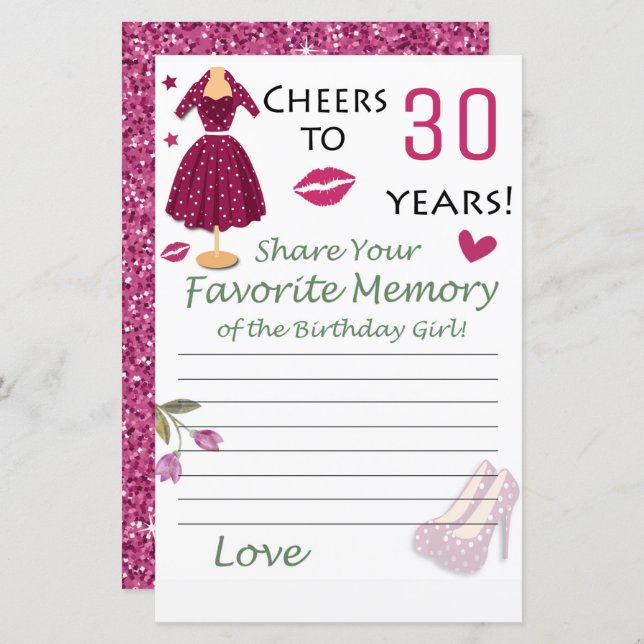 aniversário de 30 anos da memória favorita da garo (Frente/Verso)