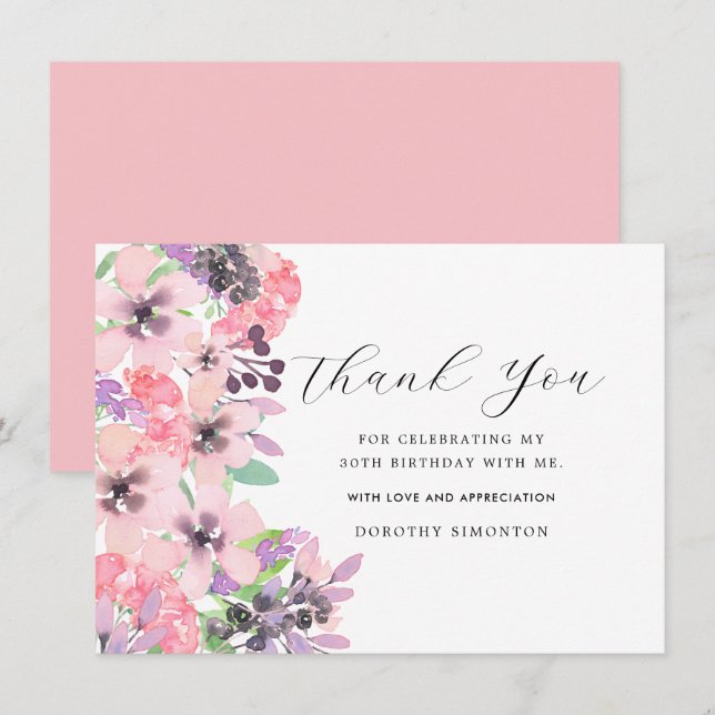 Aniversário de 30 anos de Flor Selvagem Rosa Muito (Frente/Verso)