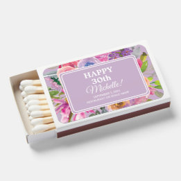 Aniversário de 30 anos de flores silvestres roxas