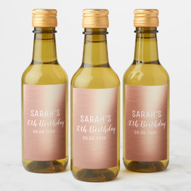 Aniversário de 30 anos de Idade Personalizada Dour (Garrafas)