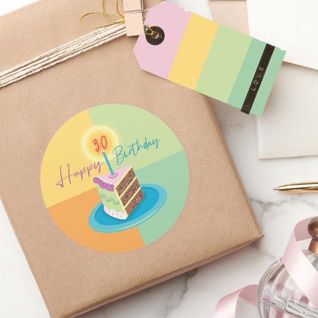 aniversário de 30 anos do adesivo de bolso (Criador carregado)