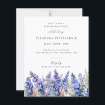 ANIVERSÁRIO DE 30 ANOS do ORÇAMENTO Julho, mês de<br><div class="desc">Crie um belo tema de aniversário de verão para sua celebração de julho perto da Flor de Nascimento - Blue Larkspur. Larkspur também é conhecido como Delphinium.</div>