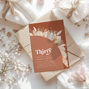 Aniversário de 30 anos terracotta dos pampas moder