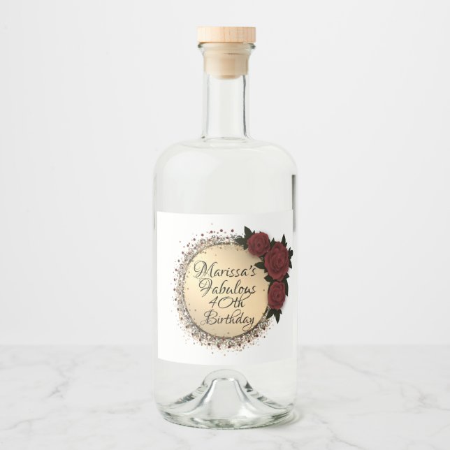 Aniversário de 40 anos com fabuloso Rosa chic pers (Frente)