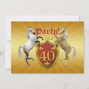 aniversário de 40 anos convite de festas com casa