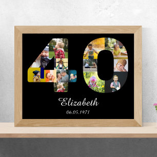 aniversário de 40 anos Crie seu próprio Poster d