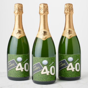 aniversário de 40 anos de golfe com golfe feliz