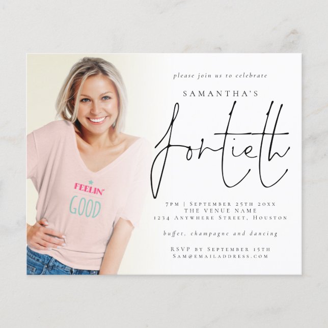 Aniversário de 40 anos de Sobreposição de Fotos Mi (Frente)