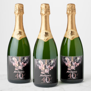 aniversário de 40 anos Luxury Rosa
