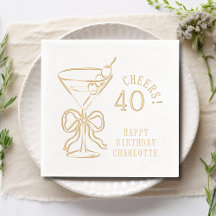 aniversário de 40 anos Martini Cheers Quarenta Per