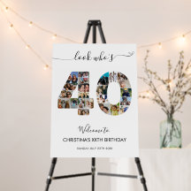 aniversário de 40 anos Número 40 de boas-vindas à 