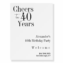 aniversário de 40 anos para 40 anos Festa Branca N