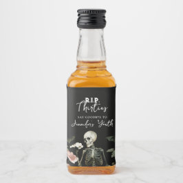 aniversário de 40 anos RIP Skeleton Rosa Floral