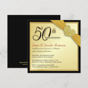 Aniversário de 50 anos de Casamento - Convites Bar