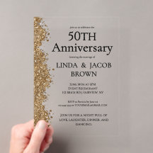 Aniversário de 50 anos de Casamento Dourado Brilho