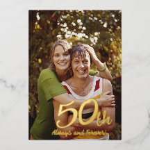 Aniversário de 50 anos Moderno