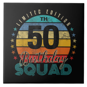 Aniversário de 50 Anos Vintage
