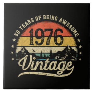 Aniversário de 50 anos Vintage 1976