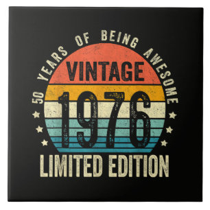 Aniversário de 50 anos Vintage 1976 Nascido Em 197