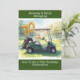 Aniversário de 70 anos de Golf Par Tee Convite de 
