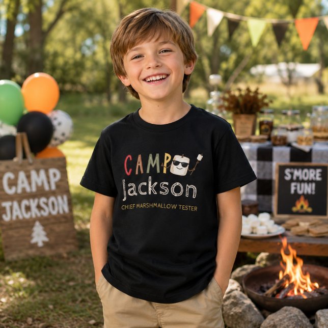 Aniversário de Acampamento Personalizado Marshmall (Criador carregado)