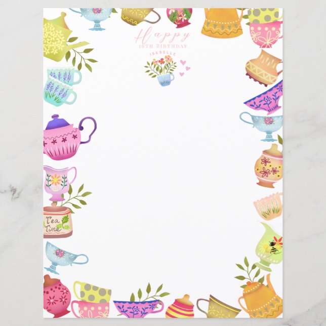 Aniversário de bules e cobaias (Frente)