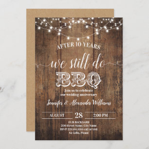 Aniversário De Casamento Ainda Fazemos Convite Par