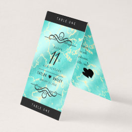 Aniversário de Casamento da 11 Turquesa Elegante