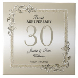 Aniversário de Casamento de 30 Pearl Gem & Glitter