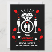 Aniversário de Casamento de 5 de Homens gay