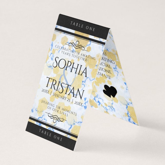 Aniversário de Casamento de Porcelana 18 (Frente)