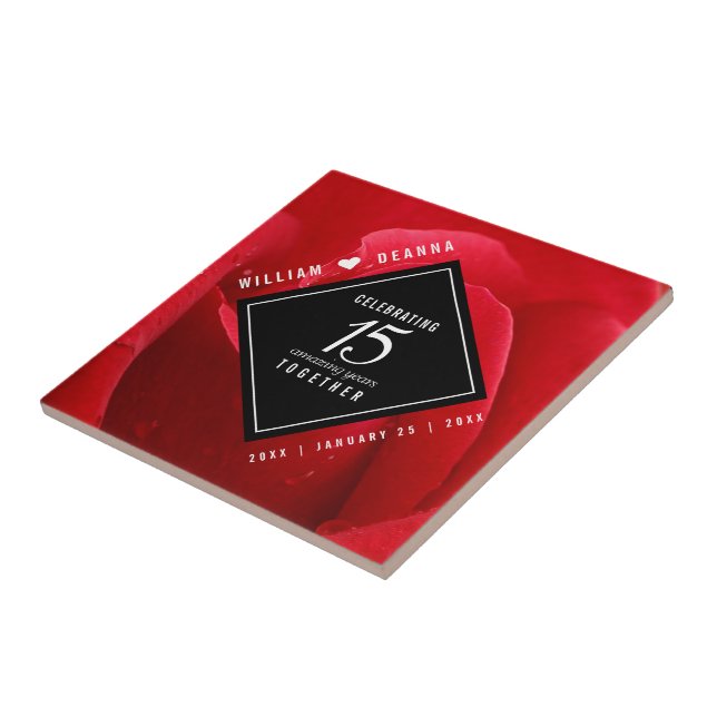 Aniversário de Casamento de Rosa de Elegante (Lateral)