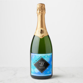 Aniversário de Casamento de Topaz Azul Elegante 41