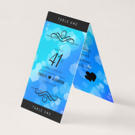 Aniversário de Casamento de Topaz Azul Elegante 41