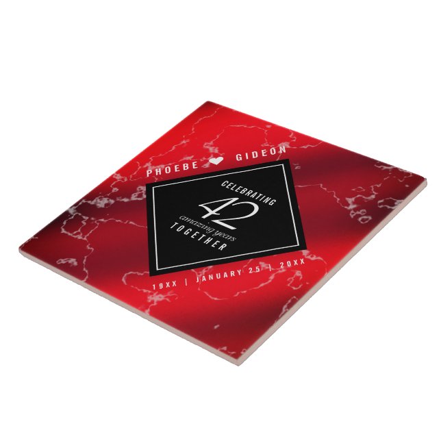 Aniversário de Casamento do Elegante 42º Jasper (Lateral)