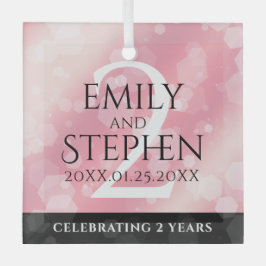 Aniversário de Casamento do Rosa Quartz Elegante