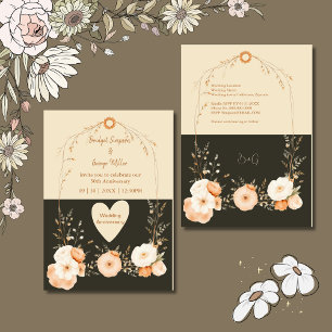 Aniversário de casamento Rustic Earthy Floral