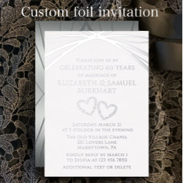 Aniversário de Casamento Único do Coração 60º Arch