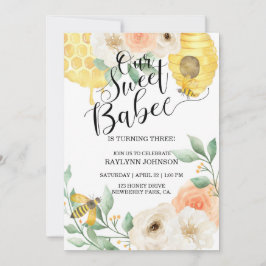 Aniversário de criança, abelha de mel, abelha temá