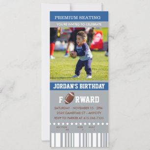 Aniversário de futebol   Foto Convite de Aniversár