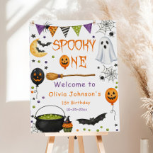 Aniversário de Halloween de um assustador