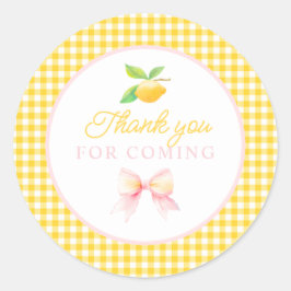 aniversário de limão Obrigado adesivos