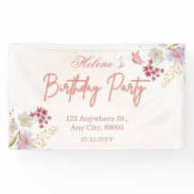 Aniversário de Natação Rosa Personalizável