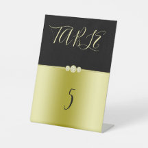 Aniversário de Ouros Elegantes Dourados e Negros