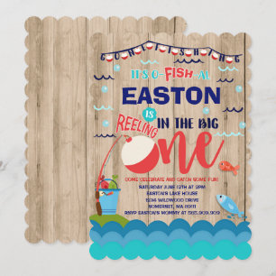 Aniversário de Pesca Convite O-Fish-Ally Um Parti