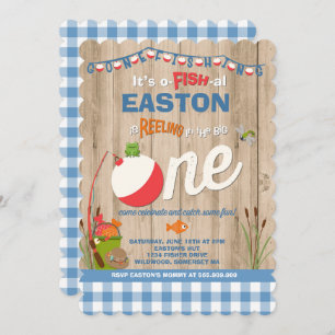 Aniversário de Pesca Convite O-Fish-Ally Um Partid