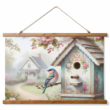 Aniversário De primavera com Flores De Pastel E Av