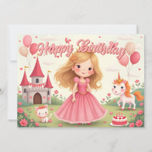 Aniversário de Princesa de Fadas em um Sonho Cor-d
