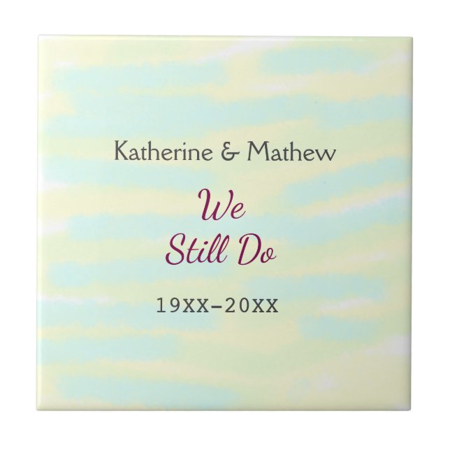 Aniversário de renovação de Vow do greenpastel ama (Frente)