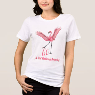 Aniversário de Sessenta Flamingo Enxame Incrível